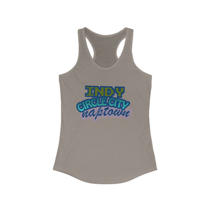 Indy Circle City Naptown | Women’s Ideal Racerback Tank | True North