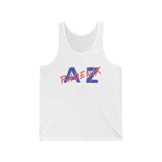 Arizona AZ Men/Unisex Tank Top |  Red & Blue Soft Cotton | True North