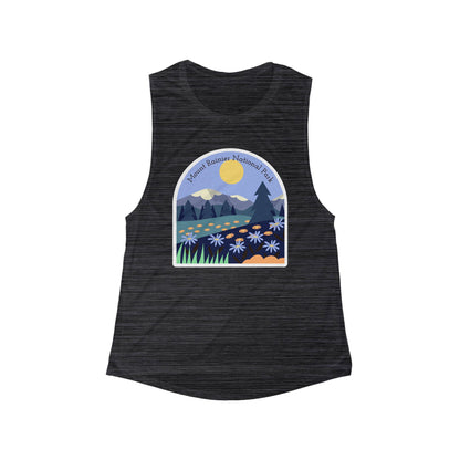 Mount Rainier National Park | Women’s Flowy Scoop Muscle Tank | True North