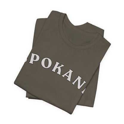 Spokane Retro Arch T-Shirt — Vintage College Style Tee