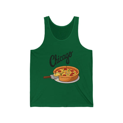 Chicago Men/Unisex Tank Top | Deep Dish Pizza  | True North