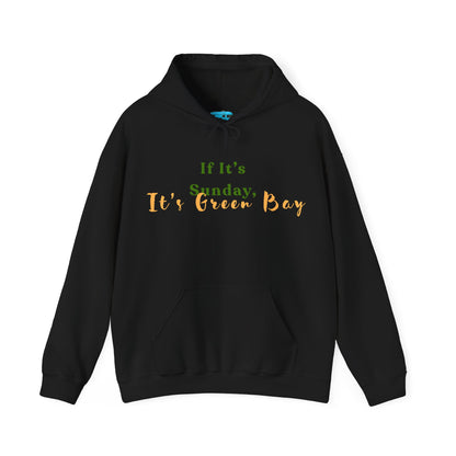 Green Bay Fan Gear Heavy Blend Hooded Sweatshirt | Cozy Sundays | True North