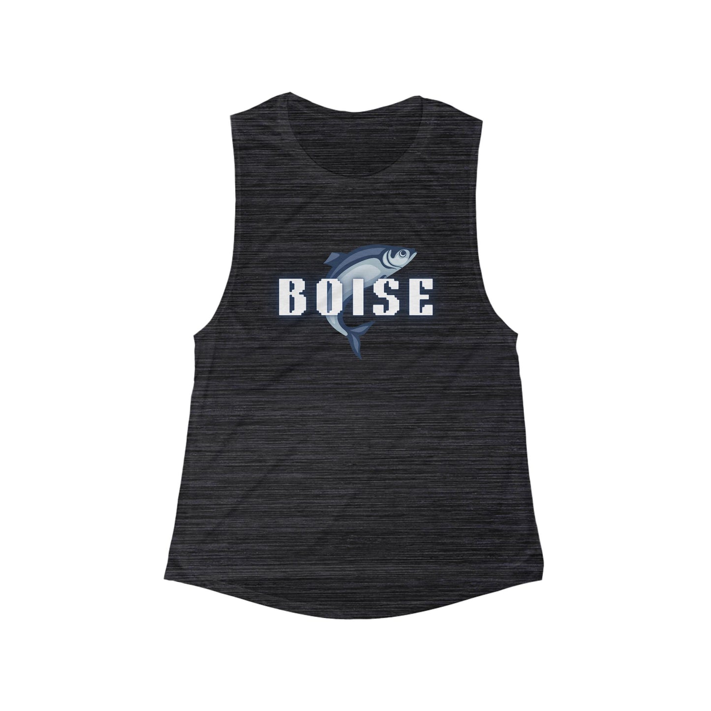 Boise Fish Graphic Tank — Women's Flowy Scoop Muscle Tank