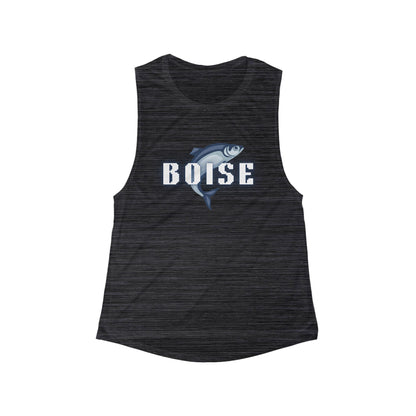 Boise Fish Graphic Tank — Women's Flowy Scoop Muscle Tank