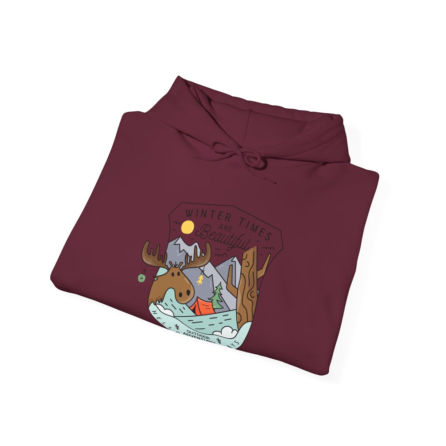 Cozy Outdoor Adventure Hoodie | Winter Activities Sweatshirt | True North