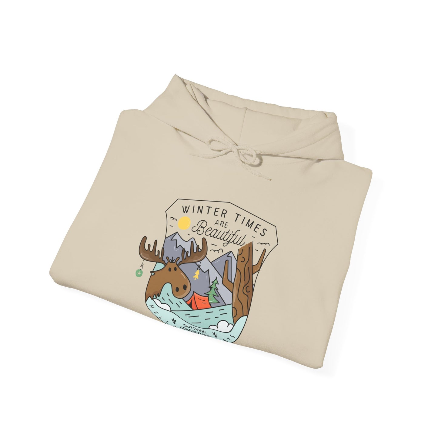 Cozy Outdoor Adventure Hoodie | Winter Activities Sweatshirt | True North