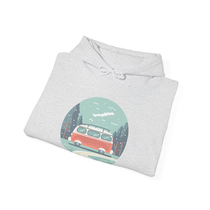 Cozy Retro Van Hoodie | Travel-Inspired, Chill Days | True North