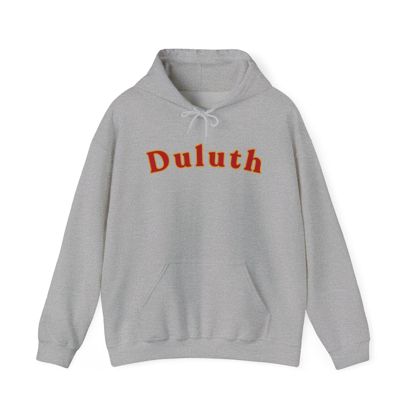 Duluth Retro Arch Hoodie — Vintage College-Style Pullover