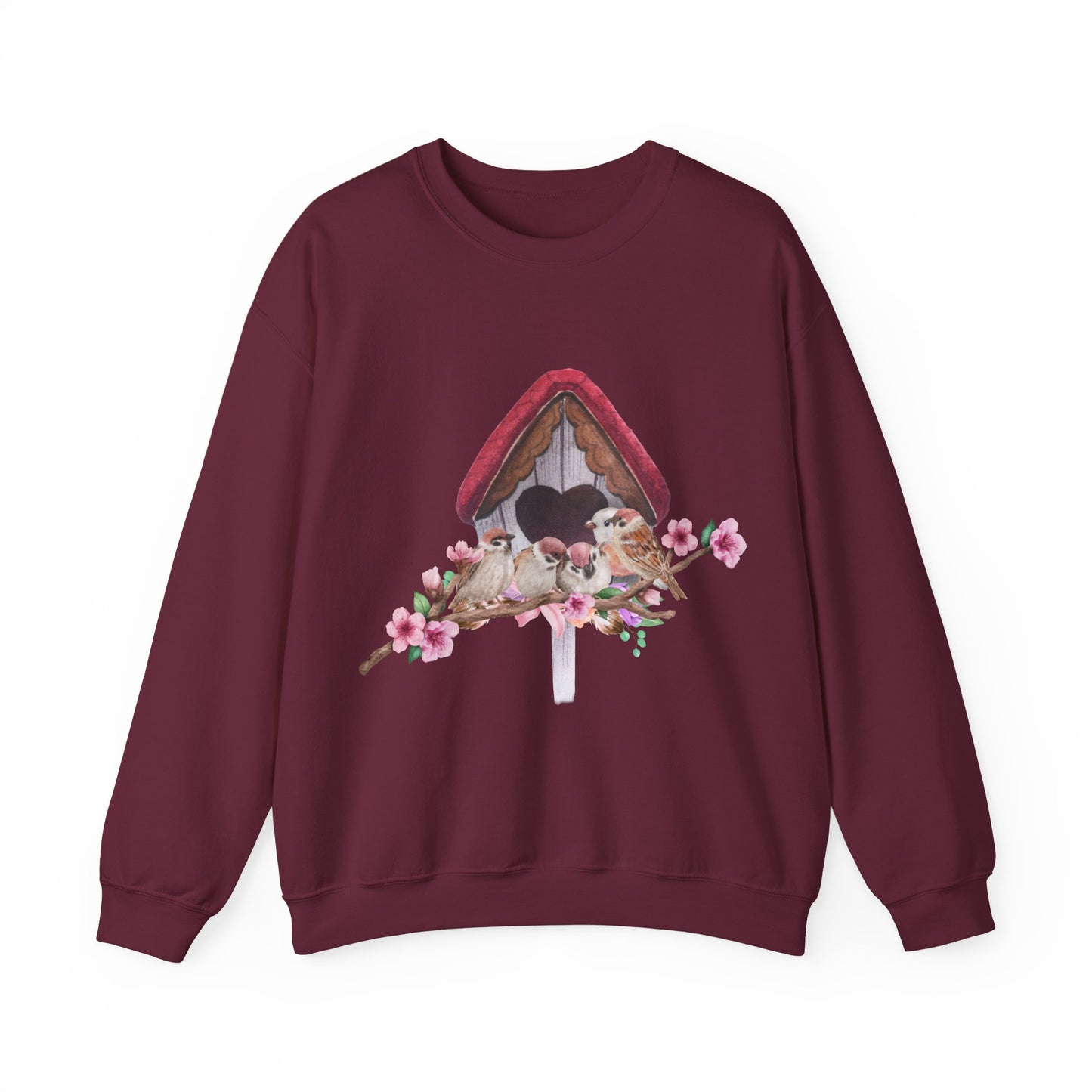 Cozy Birdhouse Crewneck Sweatshirt | Heavy Blend Pullover | True North