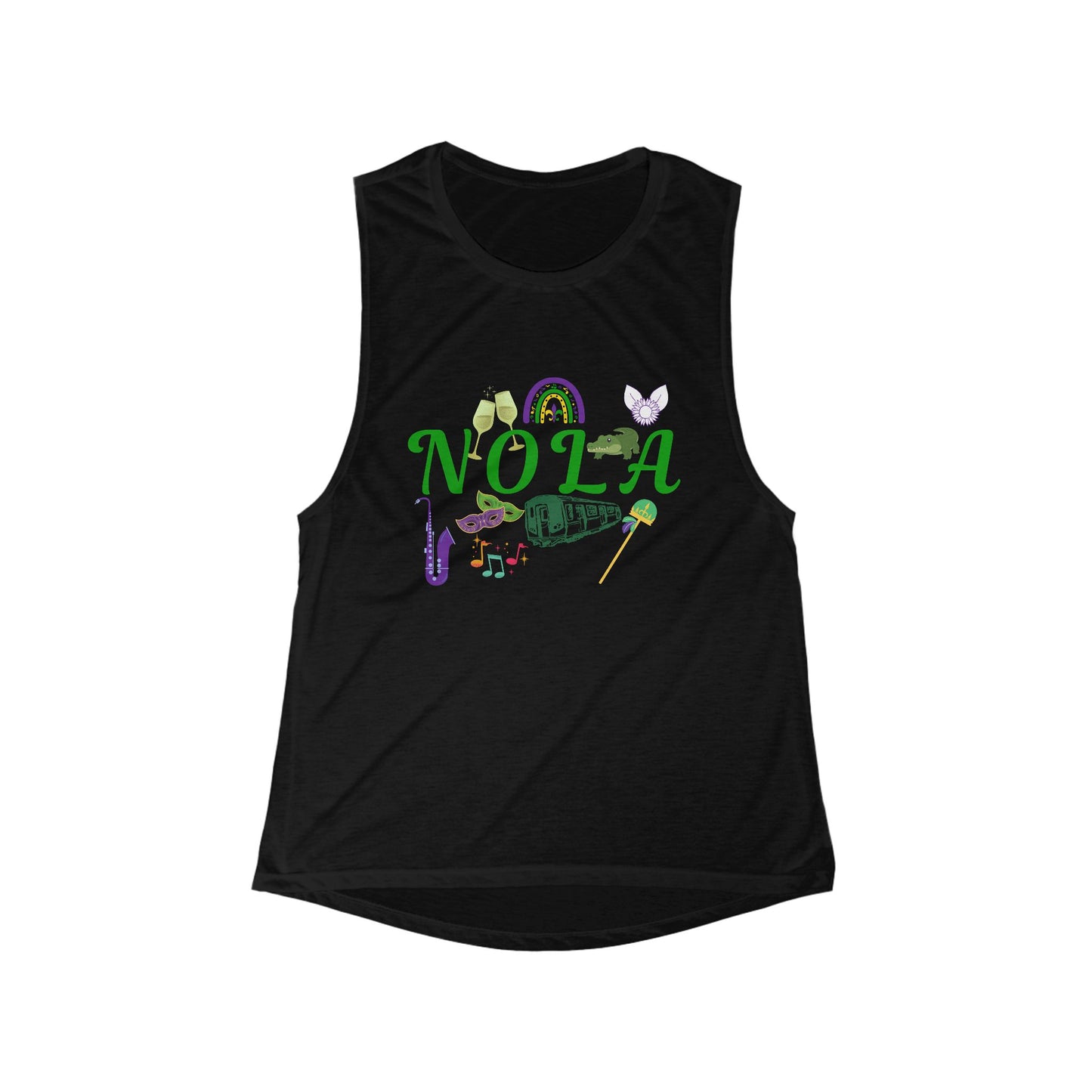 New Orleans Louisiana | Women’s Flowy Scoop Muscle Tank | True North