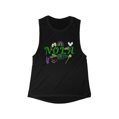 New Orleans Louisiana | Women’s Flowy Scoop Muscle Tank | True North