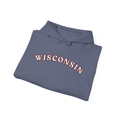 Wisconsin Arch Hoodie — Vintage Collegiate State Sweatshirt MADISON