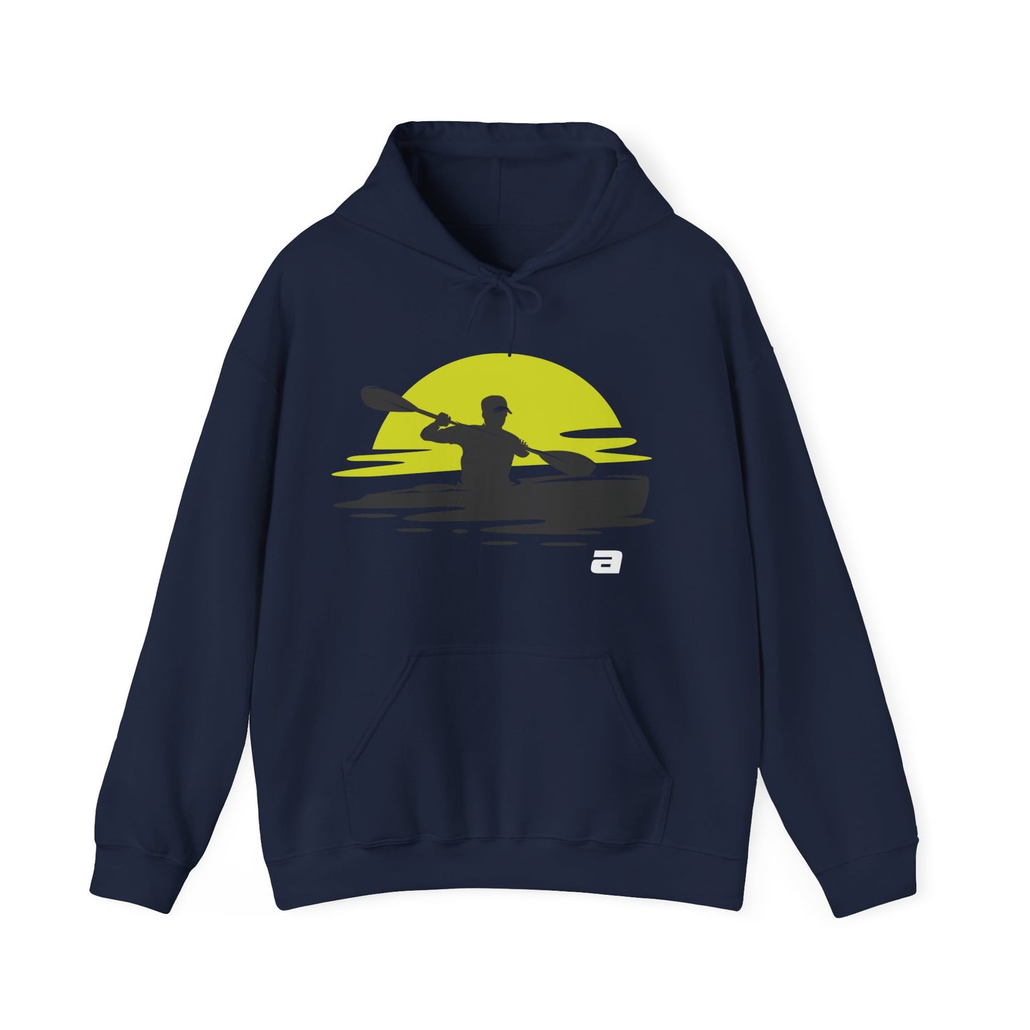 Sunset Kayaker Hooded Sweatshirt | Kayaking Lovers | True North