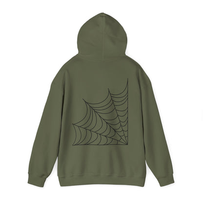 Pumpkin & Spiderweb Cozy Sweatshirt | Spooky Fall Hoodie | True North