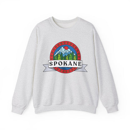Spokane Mountain Badge Crewneck Sweatshirt