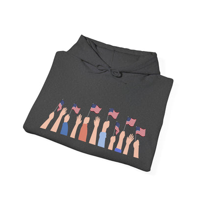 Patriotic Unisex Hoodie, Perfect for Celebrations, Casual Wear, Independence Day, Gifts for Friends and Family