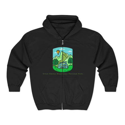 Great Smoky Mountains Zip Hoodie | National Park Adventure Wear | True North