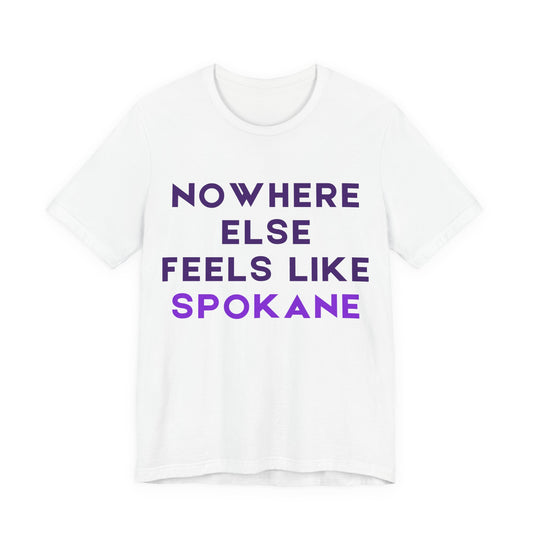 Spokane Pride T-Shirt — "Nowhere Else Feels Like Spokane" Graphic Tee