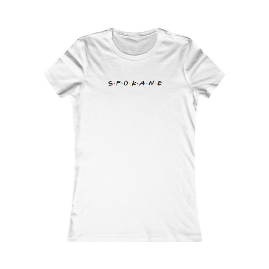 Spokane Script Women's Tee - Minimal City Name T-Shirt