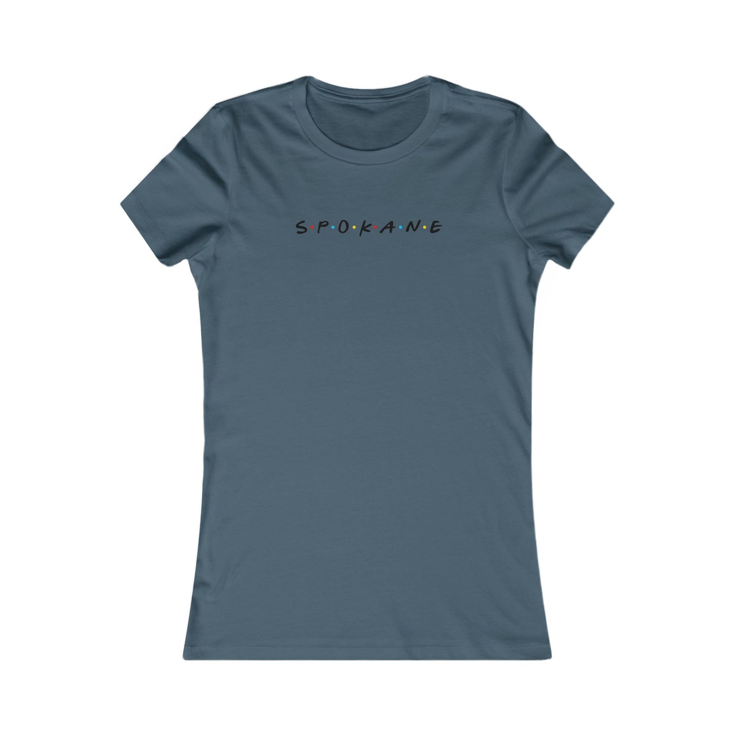 Spokane Script Women's Tee - Minimal City Name T-Shirt