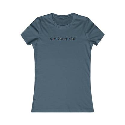Spokane Script Women's Tee - Minimal City Name T-Shirt