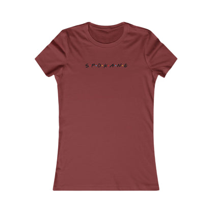 Spokane Script Women's Tee - Minimal City Name T-Shirt