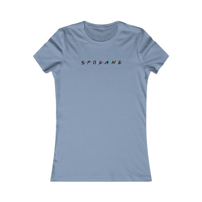 Spokane Script Women's Tee - Minimal City Name T-Shirt