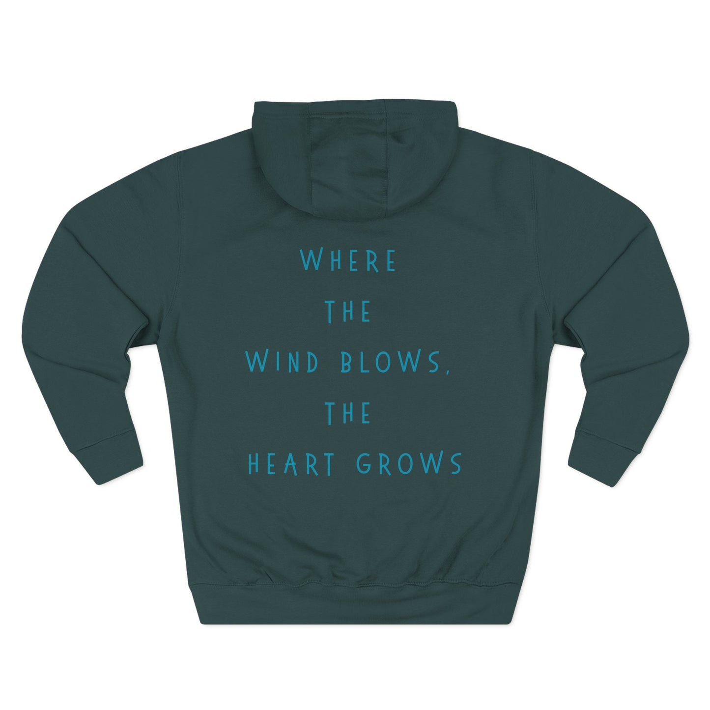 Three-Panel Fleece Hoodie  | Cozy Layer | True North