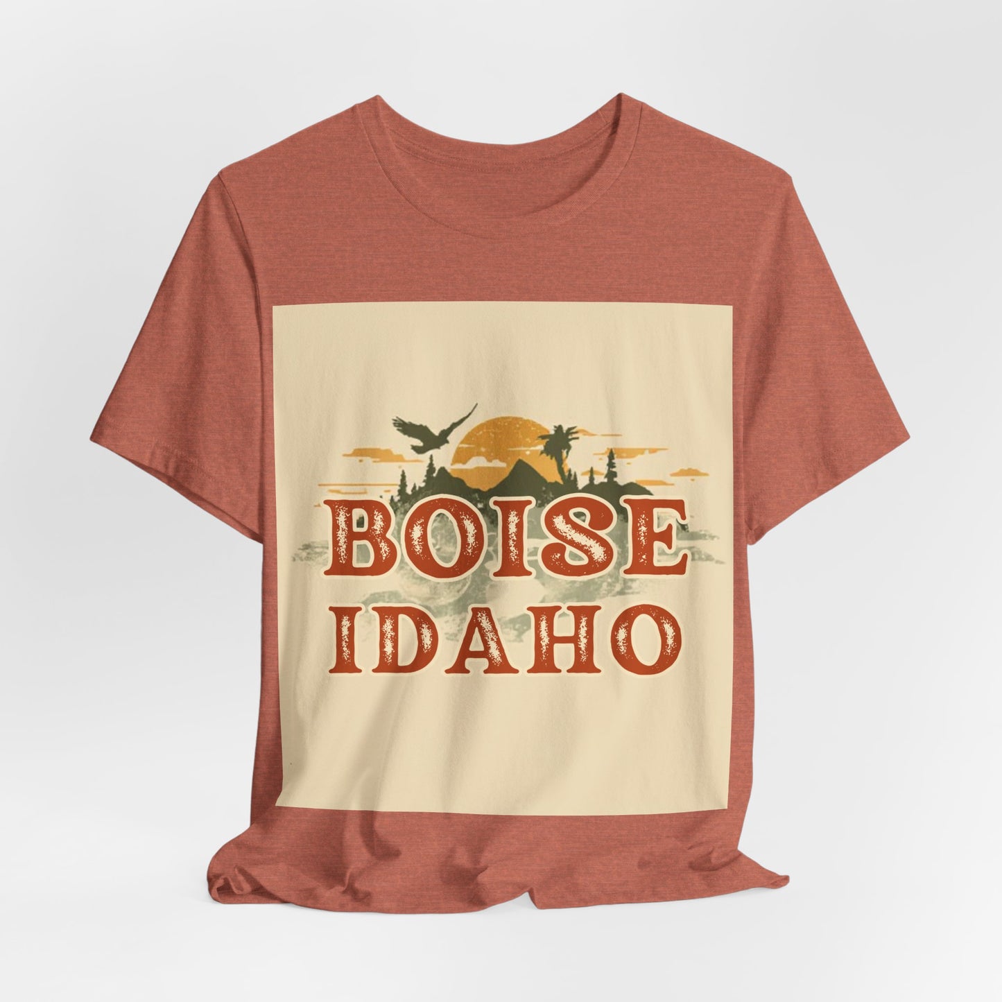 Boise Idaho Retro Sunset T-Shirt