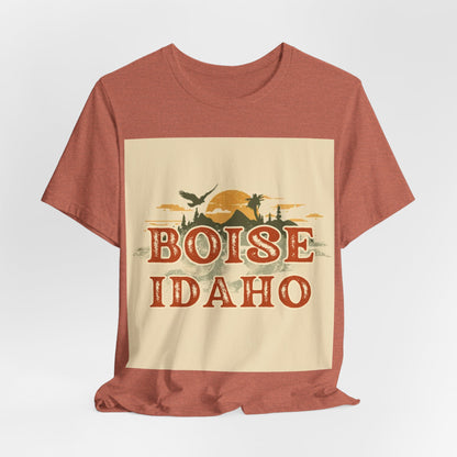 Boise Idaho Retro Sunset T-Shirt