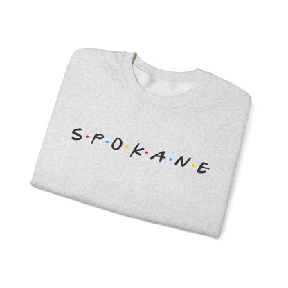 Spokane Crewneck Sweatshirt — Minimal City Name Pullover