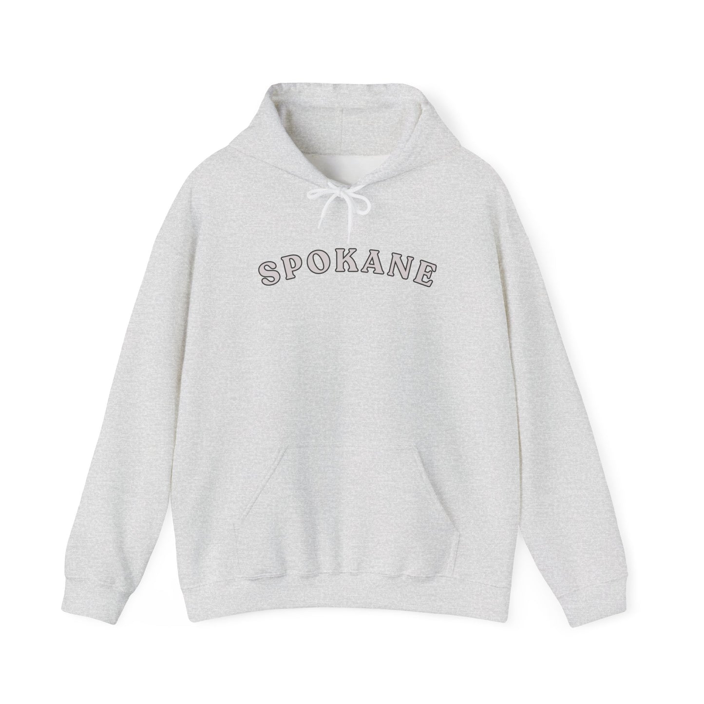 Spokane Arch Logo Hoodie — Minimal City Sweatshirt