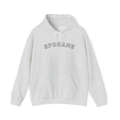 Spokane Arch Logo Hoodie — Minimal City Sweatshirt