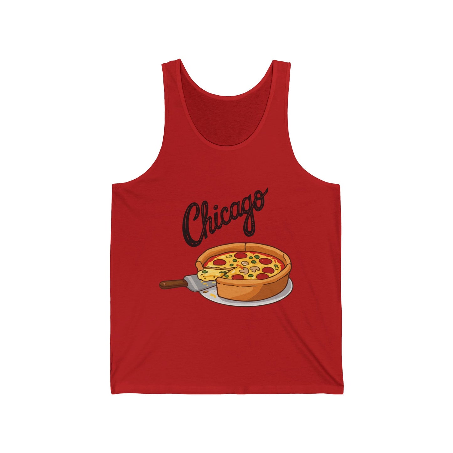Chicago Men/Unisex Tank Top | Deep Dish Pizza  | True North