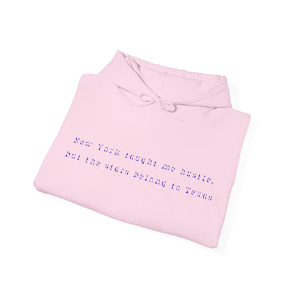 New York Hustles Inspirational Quote Hooded Sweatshirt | True North