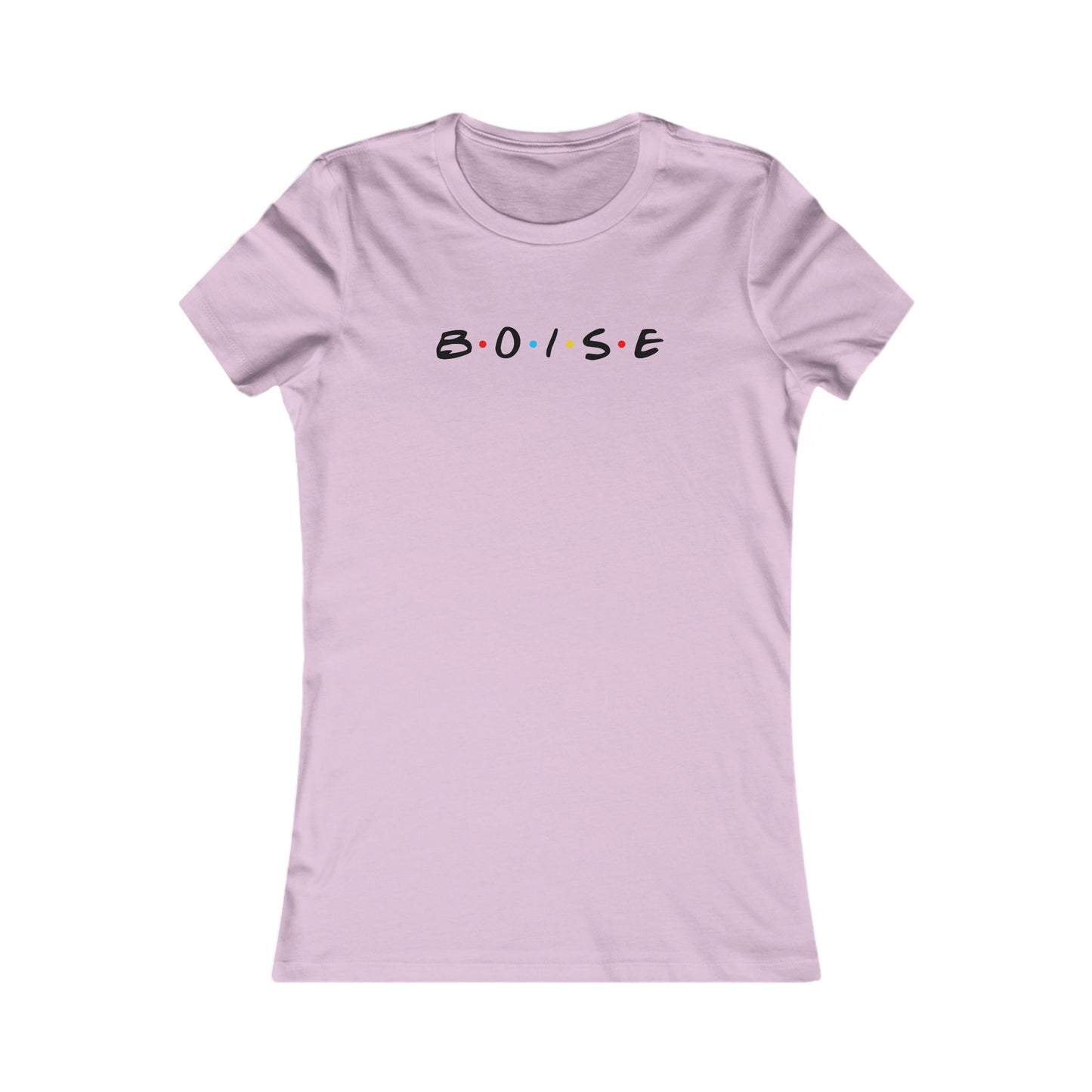Boise Retro Dot Script Women's Tee — Cute City Graphic Shirt