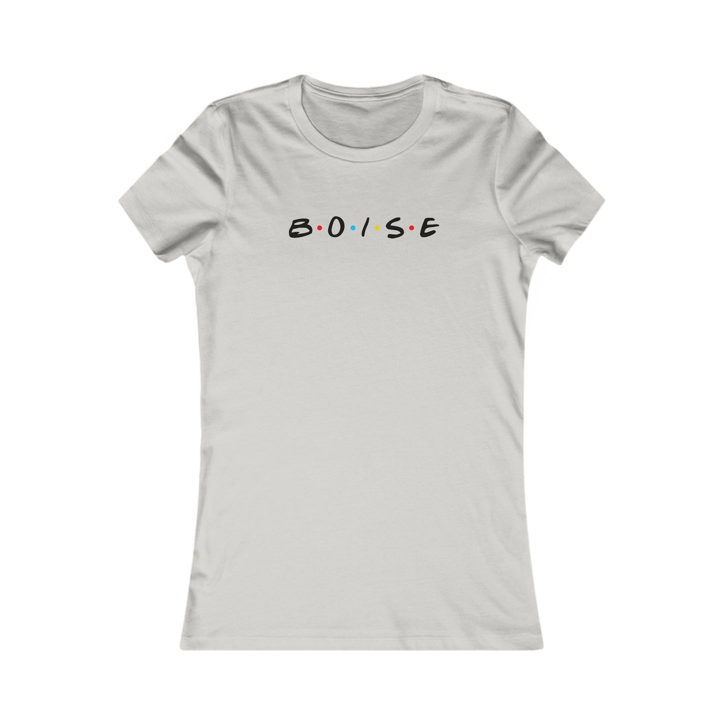 Boise Retro Dot Script Women's Tee — Cute City Graphic Shirt