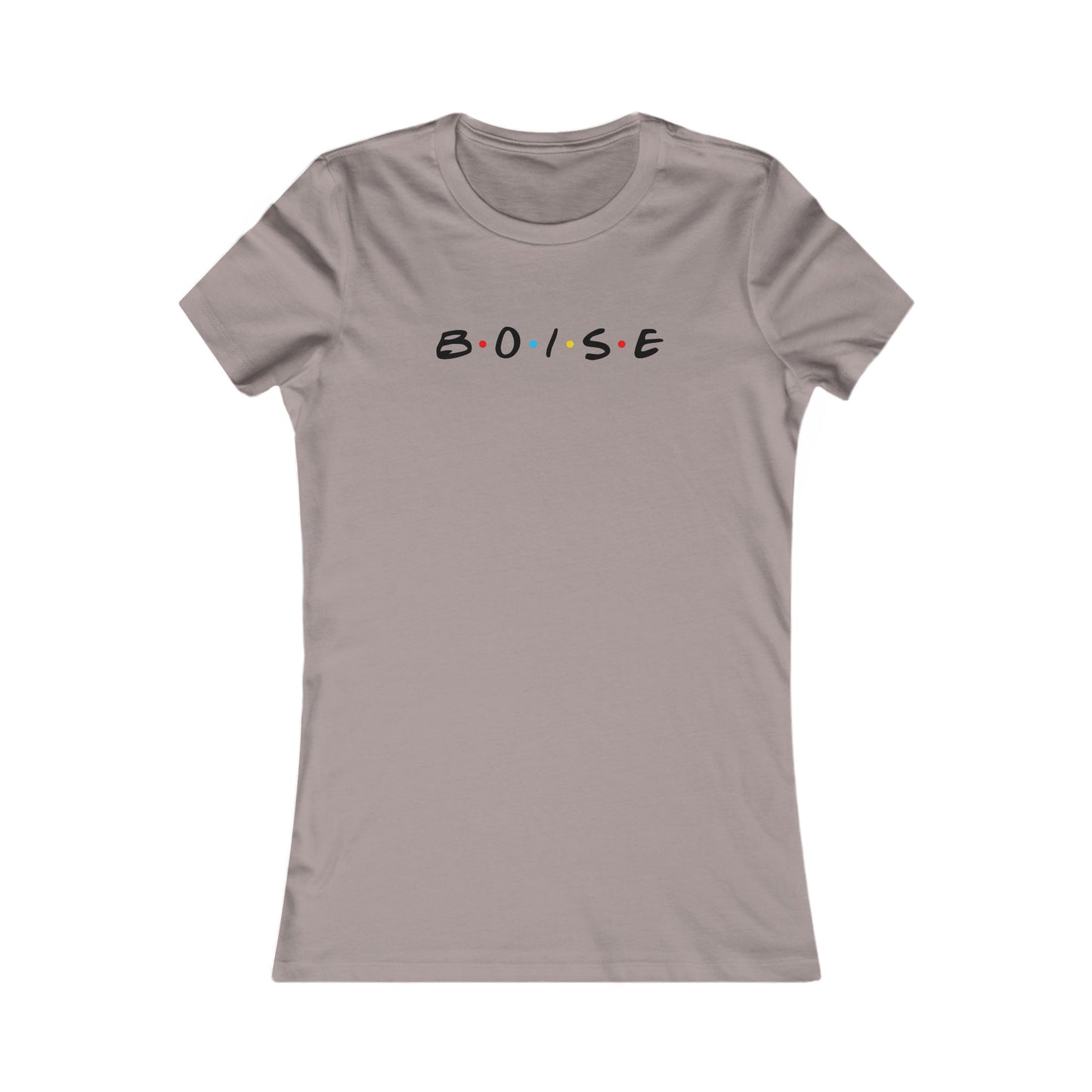 Boise Retro Dot Script Women's Tee — Cute City Graphic Shirt