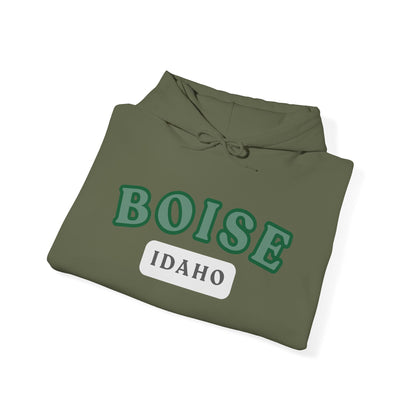 Boise Idaho Arch Hoodie — Vintage Collegiate City Pullover