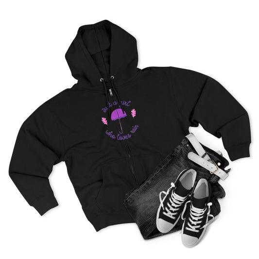 Cozy Zip Hoodie with Umbrella Design | Comfortable Layering | True North