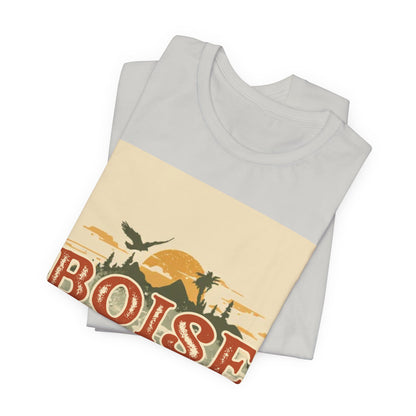 Boise Idaho Retro Sunset T-Shirt