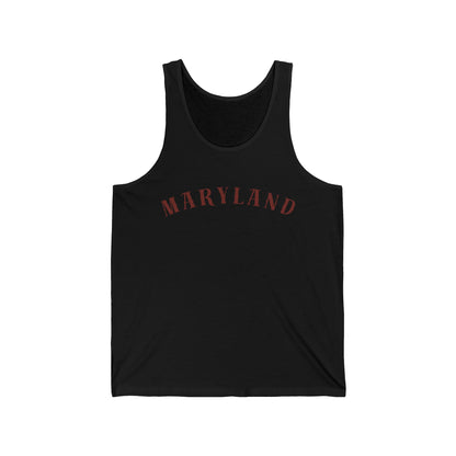 Maryland Script Men/Unisex Tank Top | Vintage Lettering | True North