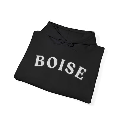 Boise Retro Arch Hoodie — Classic City Name Pullover