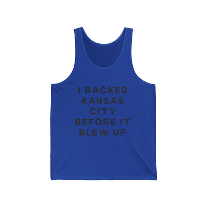 Kansas City Men/Unisex Tank Top | Retro Soft Jersey | True North