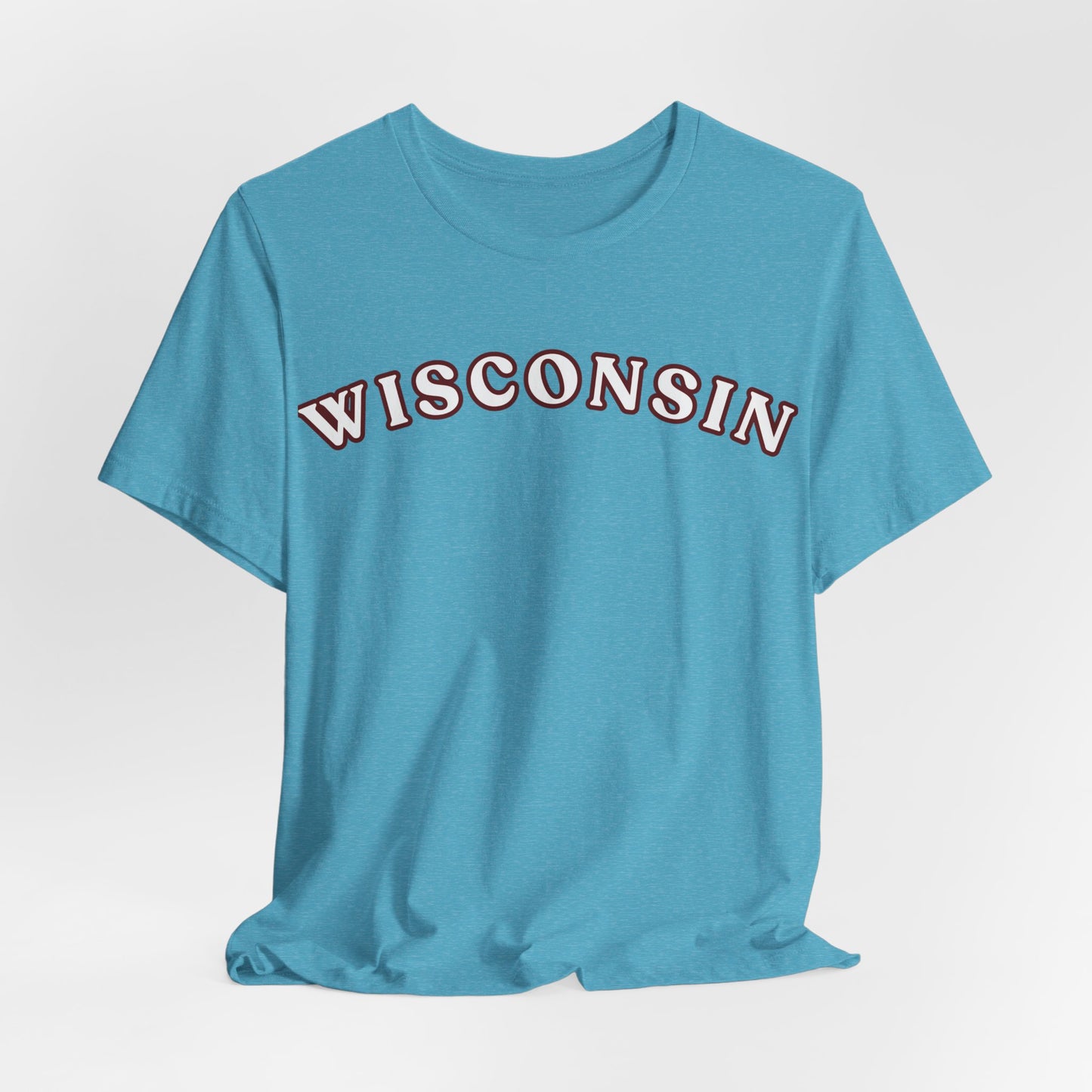 Wisconsin Arch Tee — Vintage Collegiate State T-Shirt MADISON JERSEY