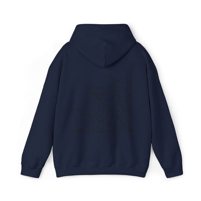 Pumpkin & Spiderweb Cozy Sweatshirt | Spooky Fall Hoodie | True North