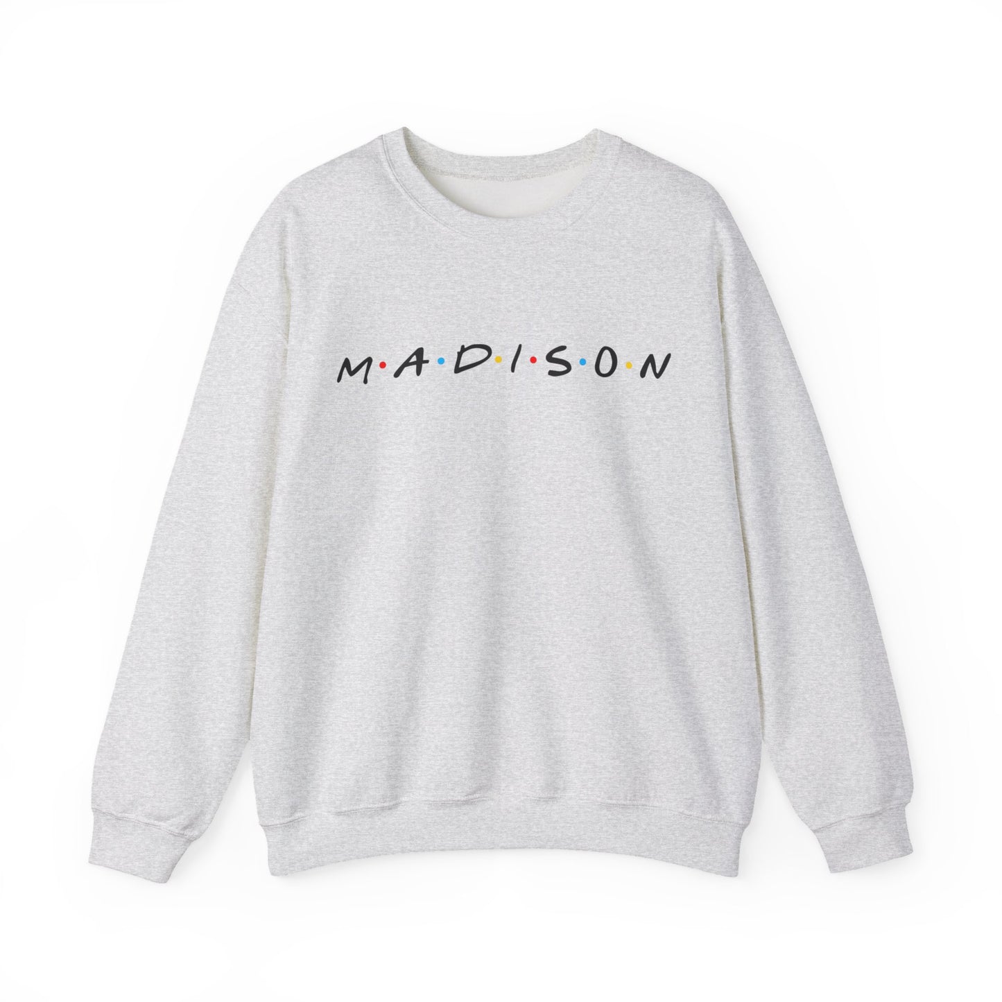 Madison Script Unisex Crewneck Sweatshirt | Soft Cotton Premium Fit | True North