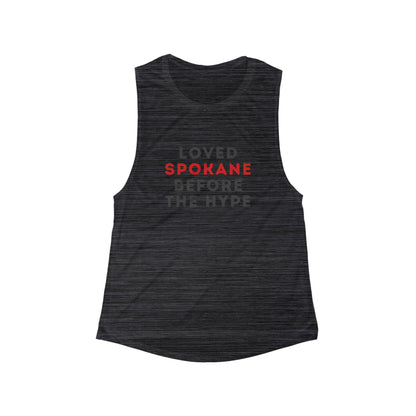 Loved Spokane Before the Hype Tank Top — Women's City Pride Muscle Tank