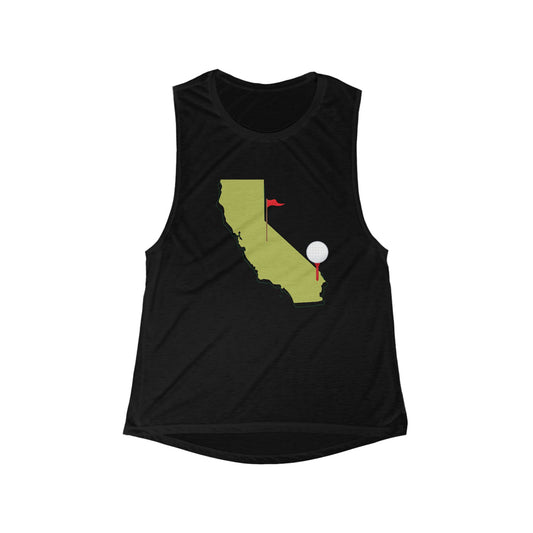 California Golf | Women’s Flowy Scoop Muscle Tank | True North