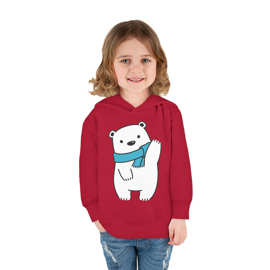 Cute Bear Toddler Hoodie | Fleece Pullover for Kids | True North